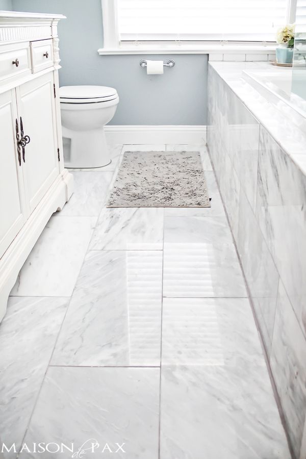 marble floor bathroom remodel