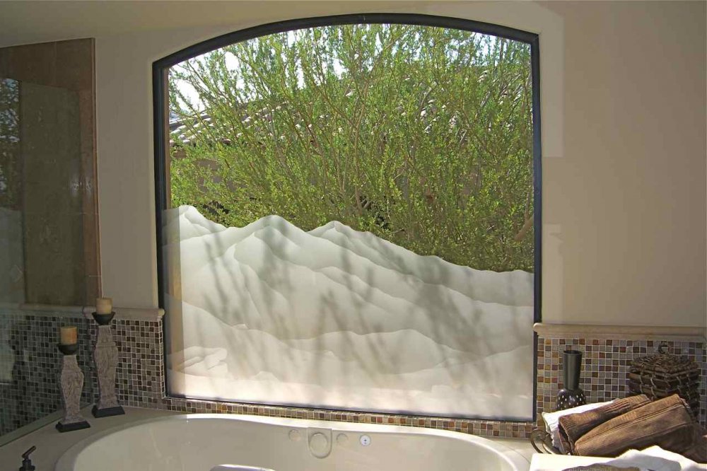 glass window custom frosted glass privacy and natural light