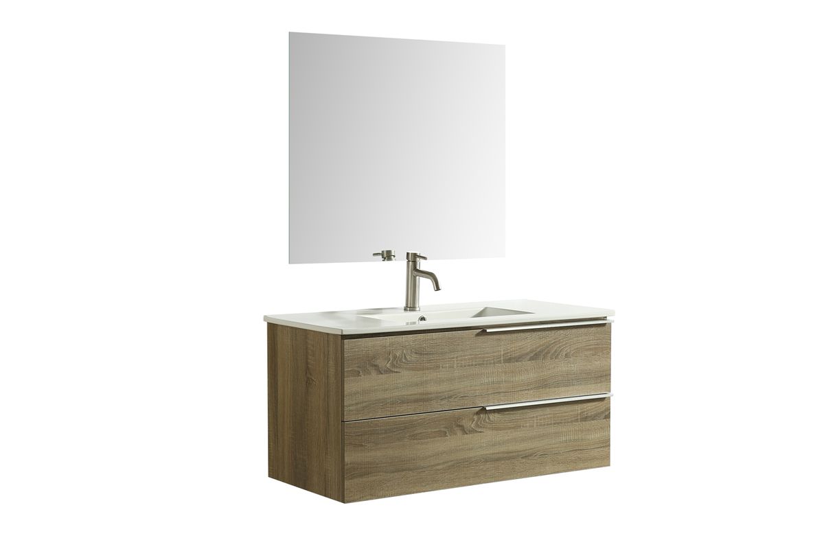capella modern wall hanging vanity with natural wood finish eco friendly vanities