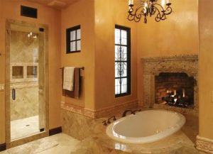 Bathroom Fireplaces? A New Trend for 2011-2012?
