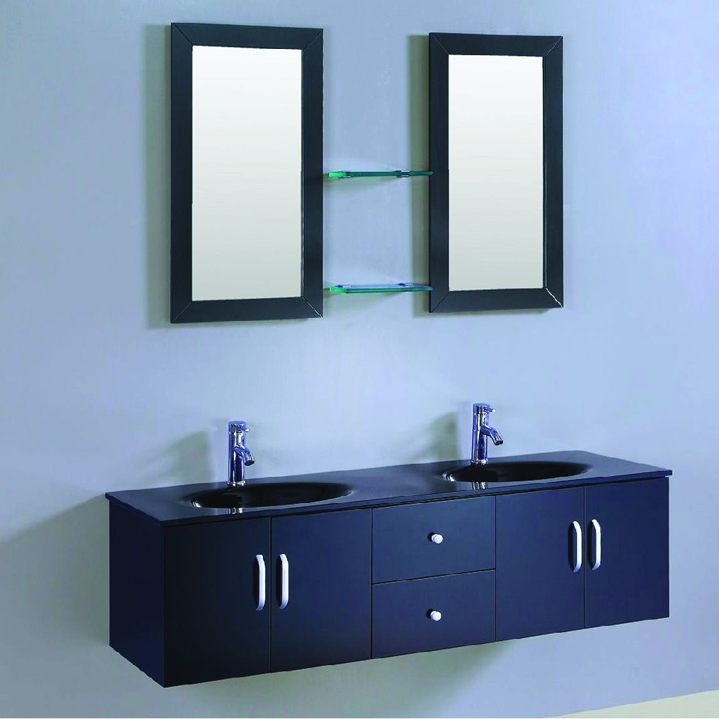 willowtree double sink floating vanity 