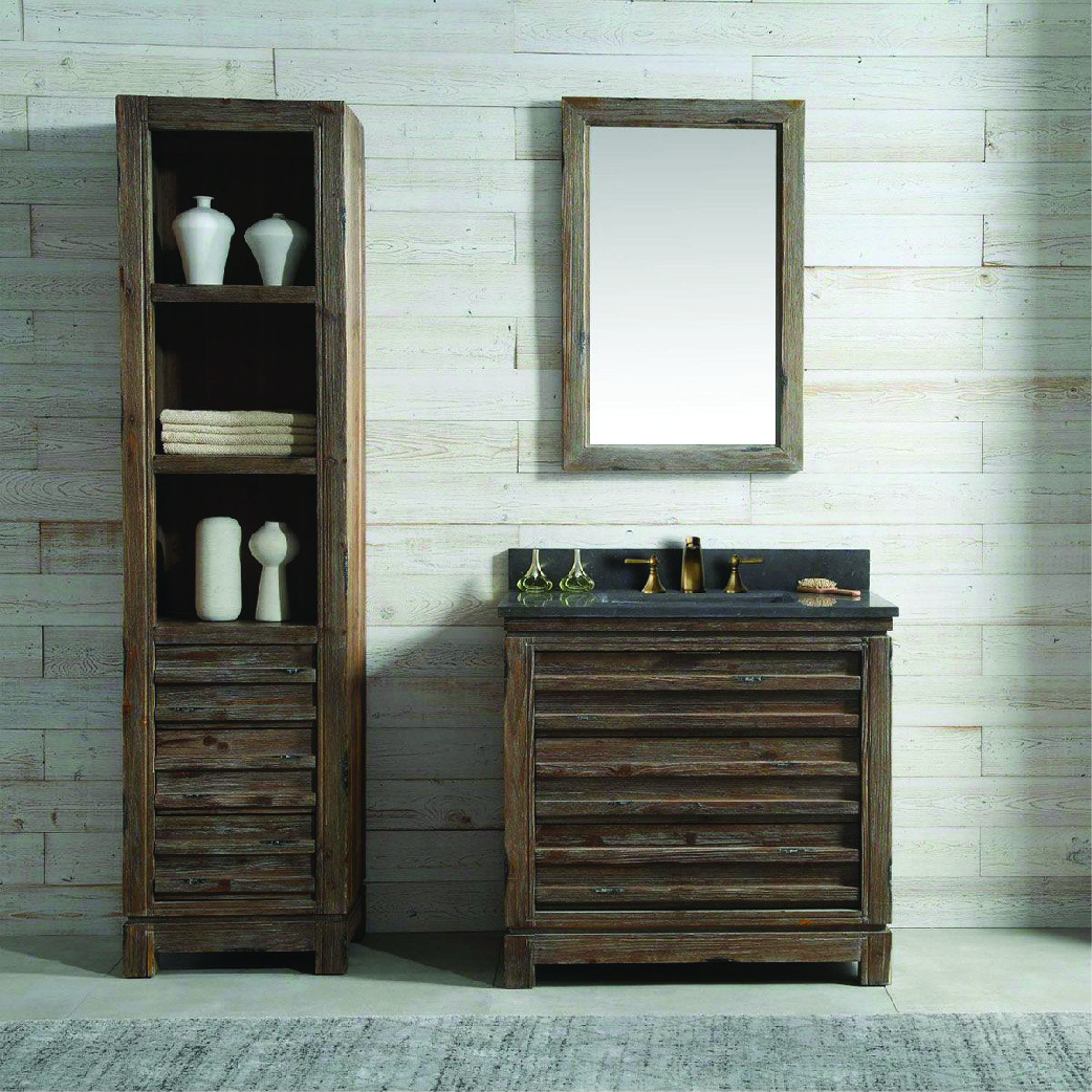 willownest modern sink single vanity with natural wood