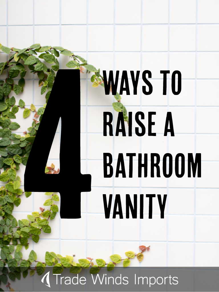 How To Make A Bathroom Vanity Taller, Bathroom Vanity Vessel Sink Height