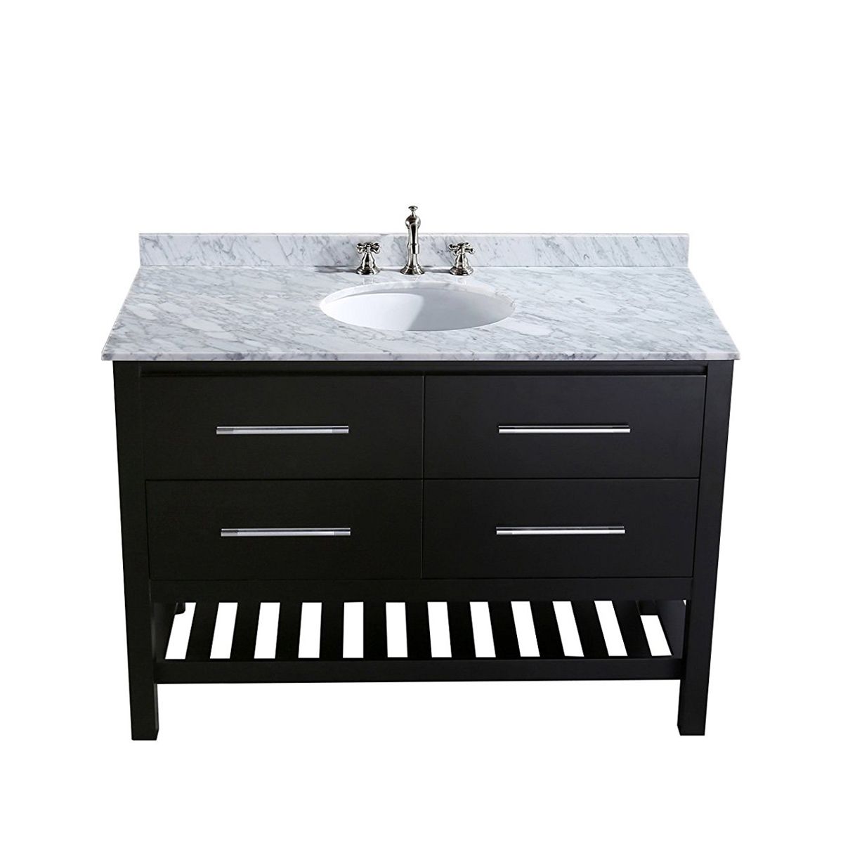 bosconi contemporary single vanity in black custom cabinets and stock bath vanities