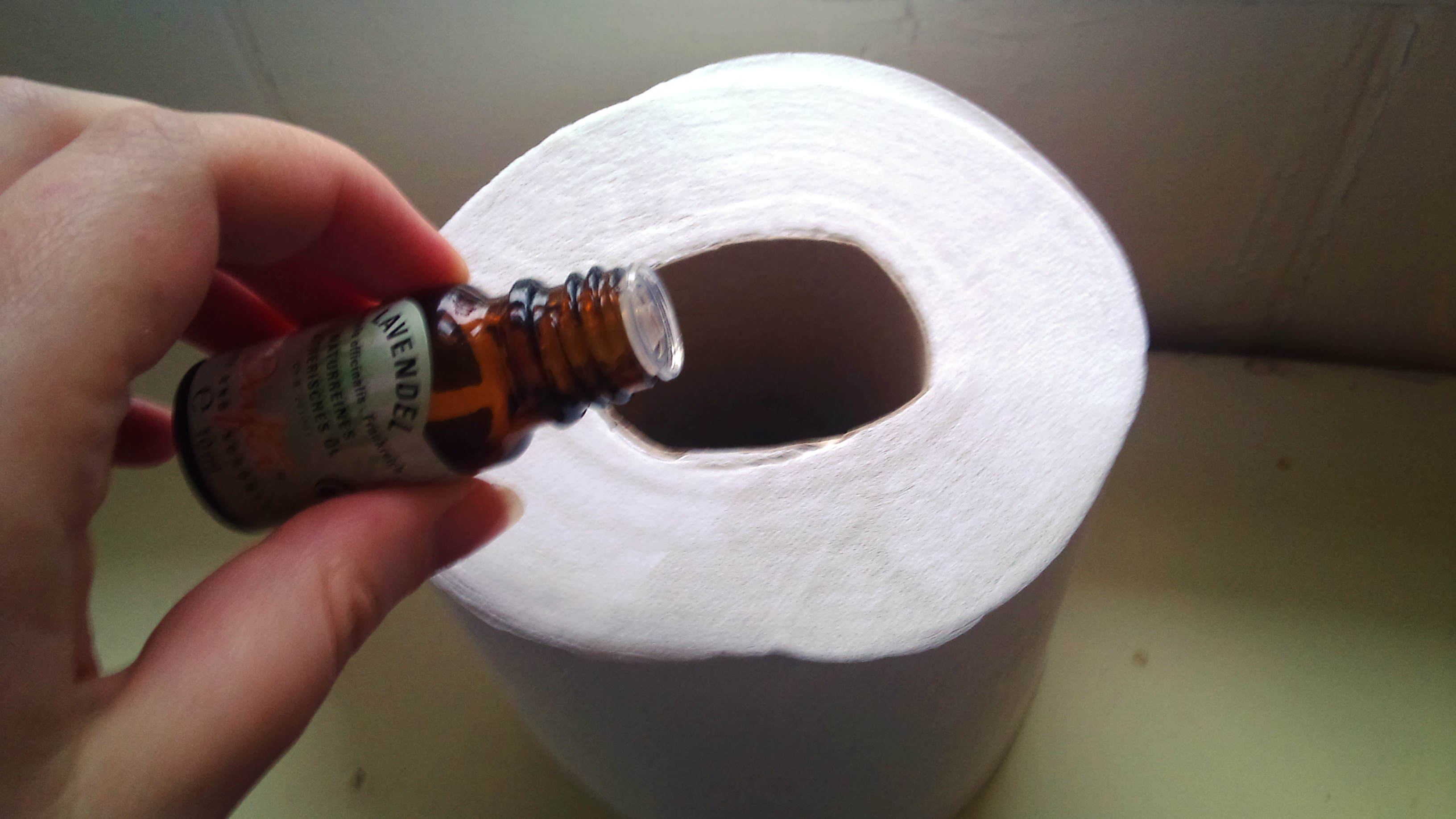 DIY scented toilet paper roll