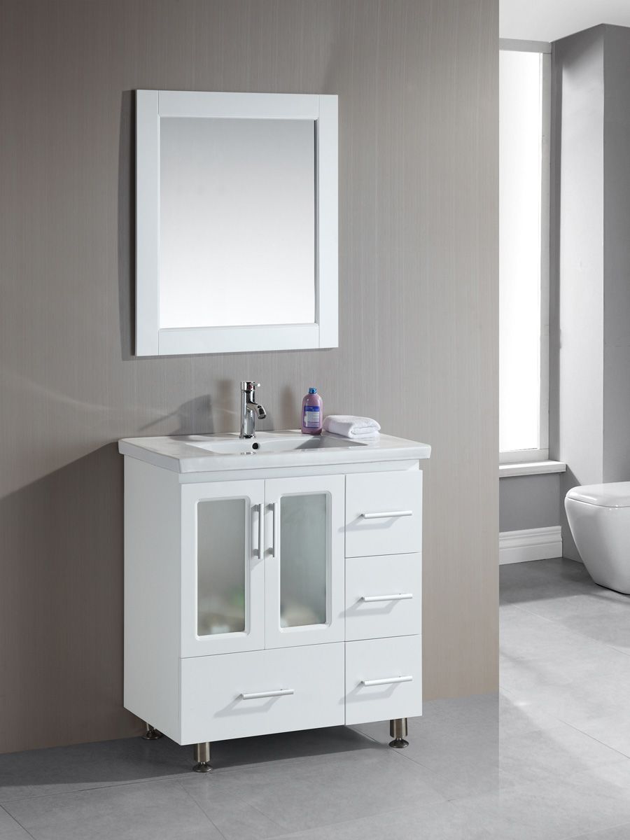 Narrow Bathroom Vanities With 8 18, 18 Inch Narrow Depth Bathroom Vanity